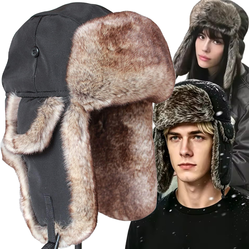 Winter Trapper Hat - Herren Warme Winter Trapper Aviator Trooper