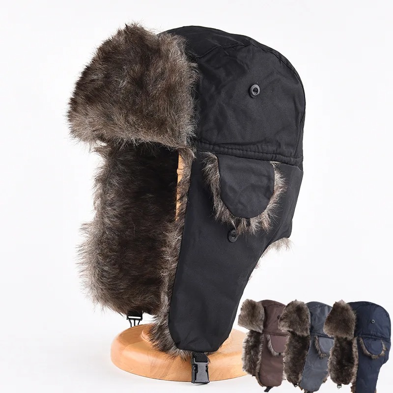 Winter Trapper Hat - Herren-Winter-Trappermütze mit Ohrenklappen, Warme Skimütze für