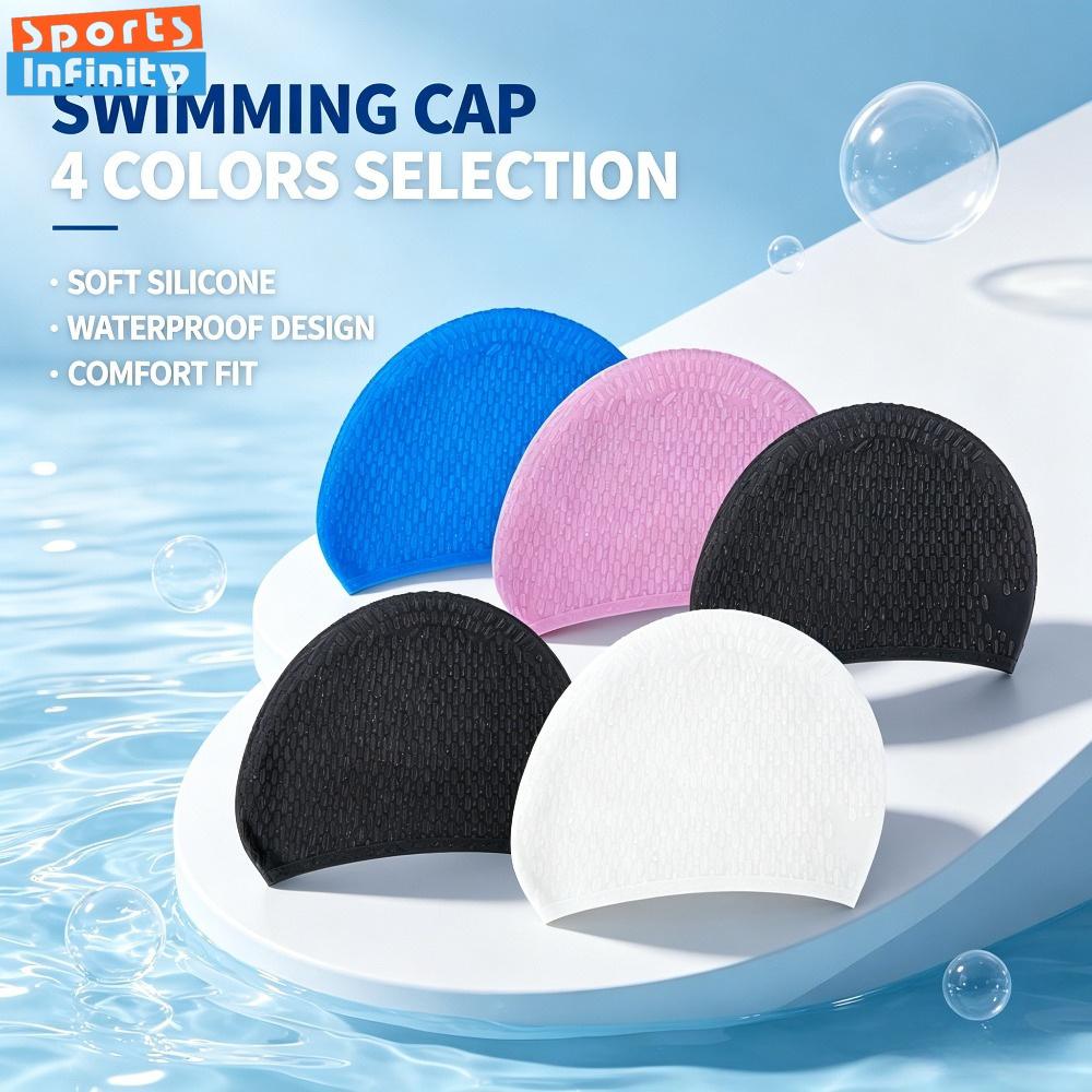 Swim Hat Silicone - Silikon-Schwimmkappe für Erwachsene, Damen und Herren,