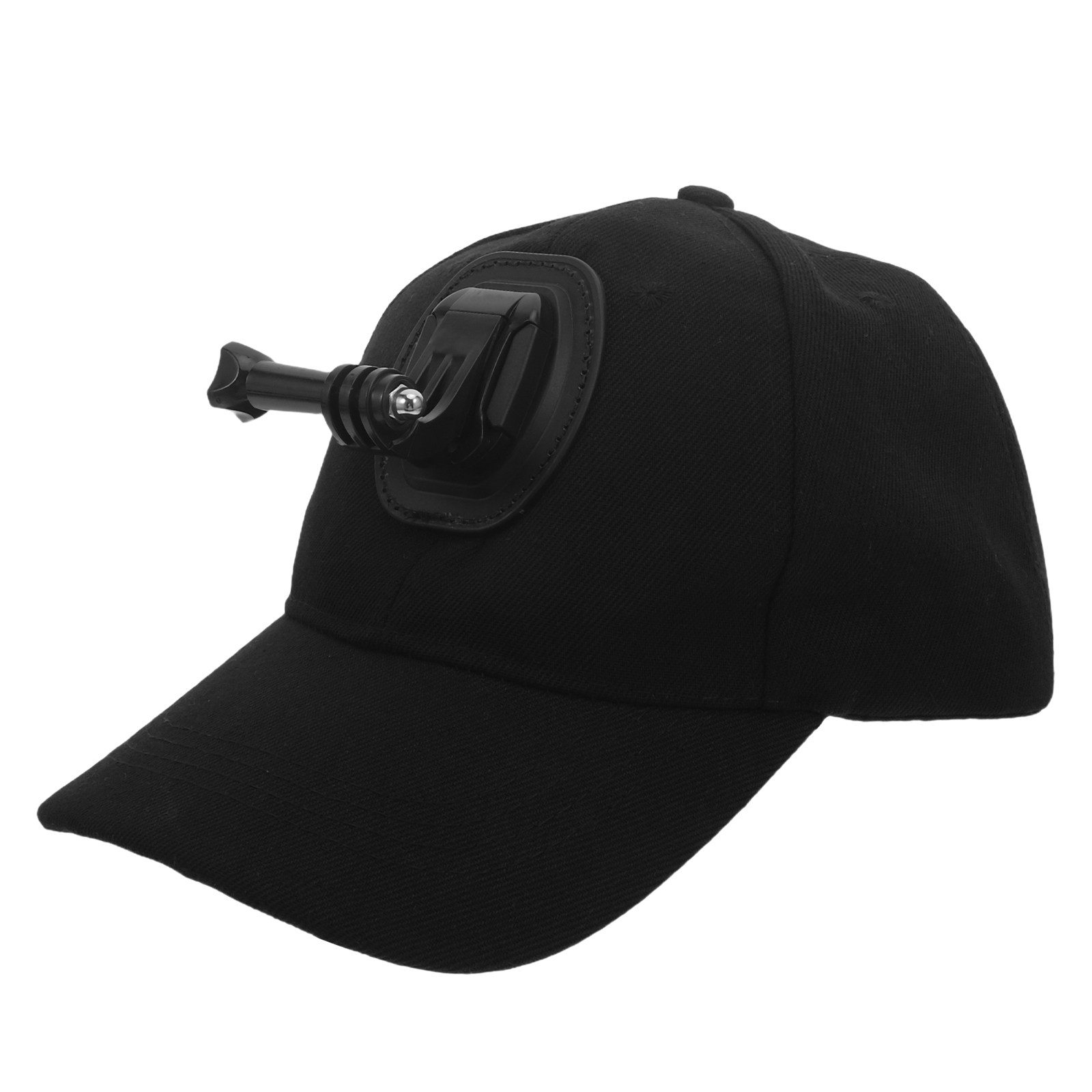 Dad Hat Cotton - Action-Kamera-Baseballkappenhalterung, sicherer Schnellverschluss-Clip, bequeme, atmungsaktive Baumwoll-Dad-Mütze