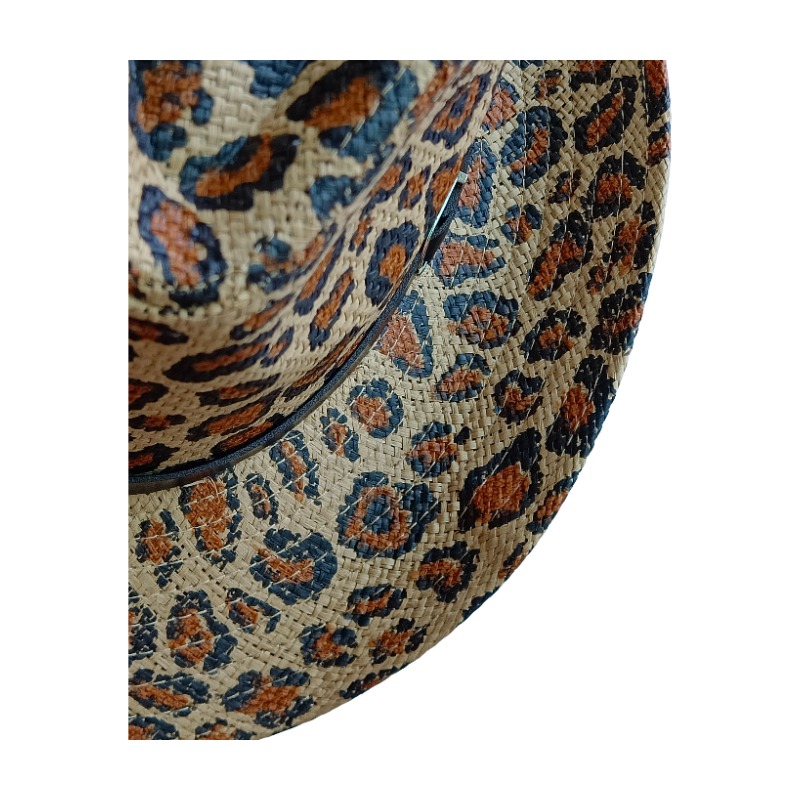 NEUER Cowboyhut mit Leopardenm – Cowboy Hat Straw Bewertung und Preis