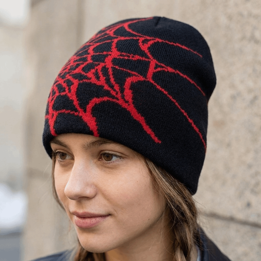 Gothic Weiche Spinnennetz-Must – Beanie Cuffed Knit Bewertung und Preis