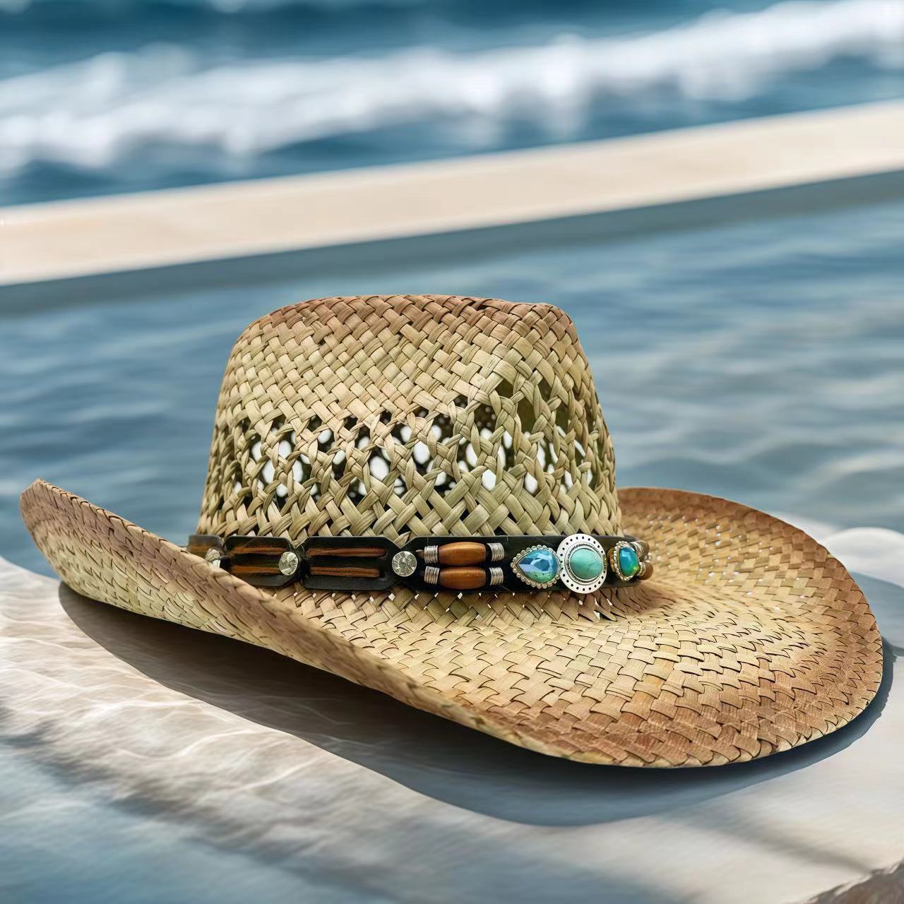 Strass-Cowboyhut Stroh-Sonnenh – Cowboy Hat Straw Bewertung und Preis